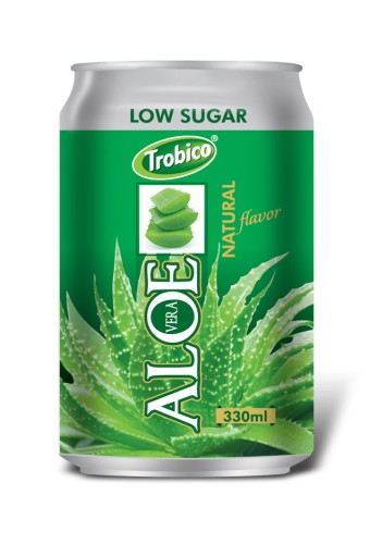 Aloe vera natural alu can 330ml